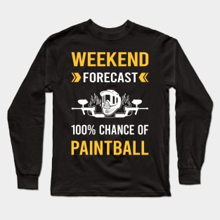 Weekend Forecast Paintball Long Sleeve T-Shirt